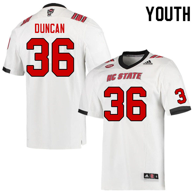 Youth #36 Samuel Duncan NC State Wolfpack College Football Jerseys Sale-Red - Click Image to Close